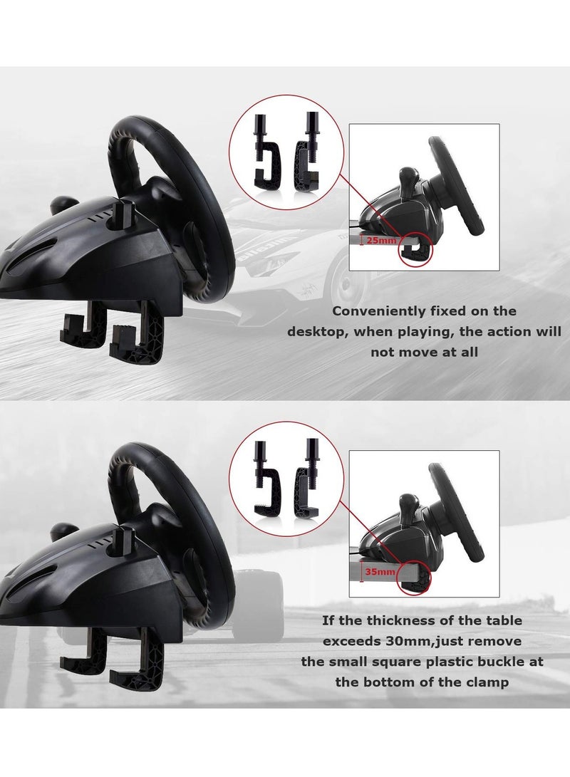 GearZone GearZone Gaming Racing Wheel, Steering Wheel for PC, 270 Degree Driving Force Game Steering Wheel with Responsive Gear and Pedals for PC/PS3/PS4/XBOX ONE/XBOX 360/Nintendo Switch/Android - Image 5