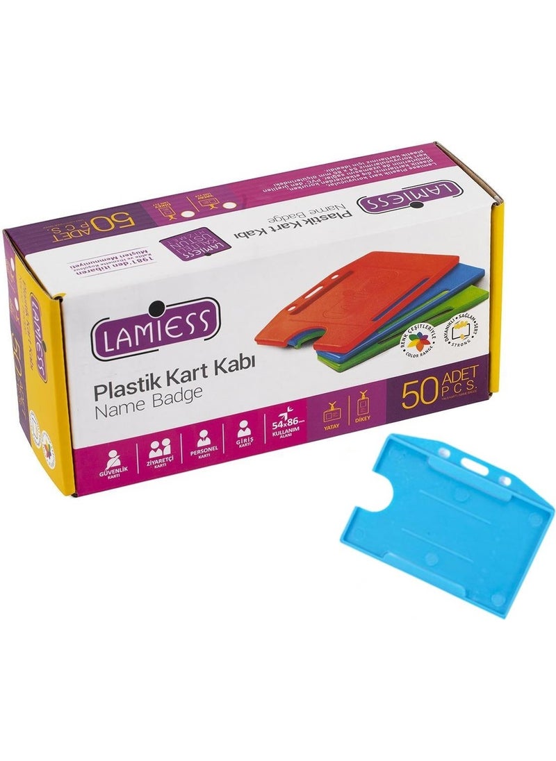 Lamiess Lms 214 Horizontal Plastic Card Holder Turquoise 