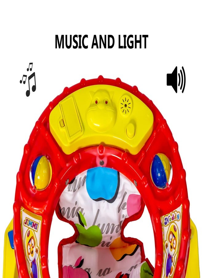 Maanit Lightweight and Transportable Adjustable Supporting Unisex Music Walker for Baby Kids (Color - Yellow) - Image 2