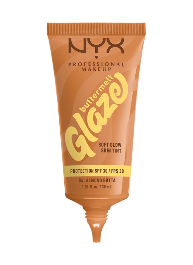 NYX PROFESSIONAL MAKEUP Buttermelt Glaze Soft Glow Skin Tint + SPF/FPS 30 Foundation 12h Wear Almond Butta  - Image 5