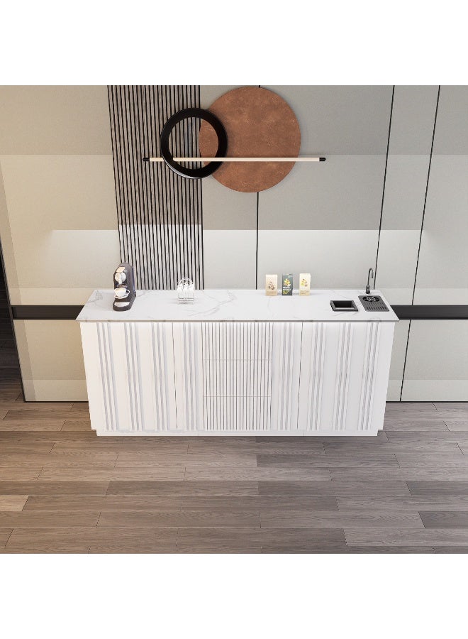 كوفي وورلد ركن القهوة بكج شامل الاضاءة المخفية والرينزر والسلة والحنفية - Image 4