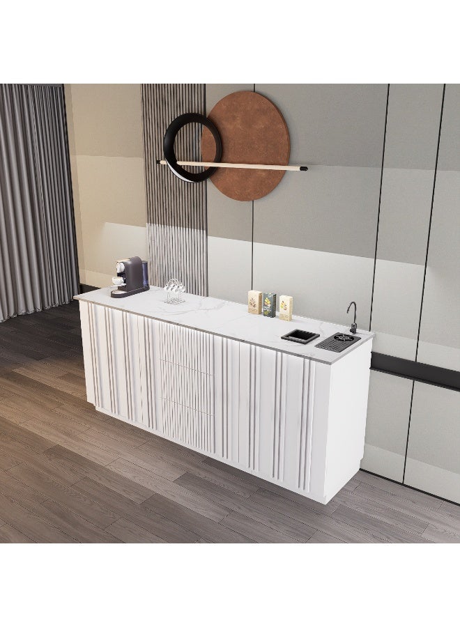 كوفي وورلد ركن القهوة بكج شامل الاضاءة المخفية والرينزر والسلة والحنفية - Image 3