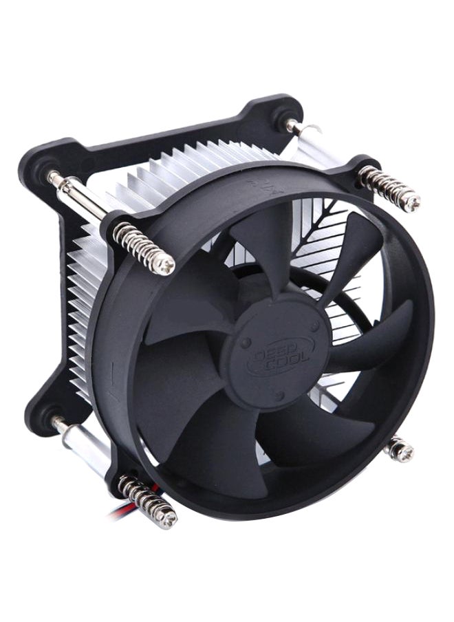 Generic - Silent Cooling Fan For CPU Socket Black/Silver - Image 1