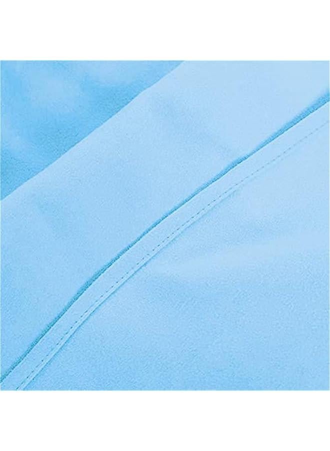 Chaise Lounge Pool Chair Cover Beach Towel Fitted Elastic Pocket Won't Slide (Sky Blue)  - Image 4