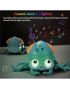 TFIXOL Baby Crawling Toy Musical Octopus Toy, Toddler Interactive Crawling Octopus Toy with Music, LED Light Up and Automatically Avoid Obstacle, Moving Toy for Toddler Babies Boys Girls  - Image 3