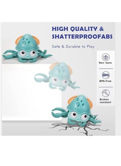 TFIXOL Baby Crawling Toy Musical Octopus Toy, Toddler Interactive Crawling Octopus Toy with Music, LED Light Up and Automatically Avoid Obstacle, Moving Toy for Toddler Babies Boys Girls  - Image 5