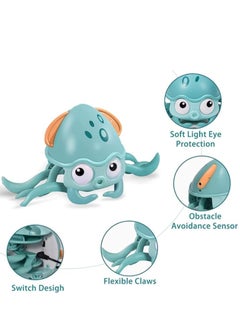 TFIXOL Baby Crawling Toy Musical Octopus Toy, Toddler Interactive Crawling Octopus Toy with Music, LED Light Up and Automatically Avoid Obstacle, Moving Toy for Toddler Babies Boys Girls  - Image 4