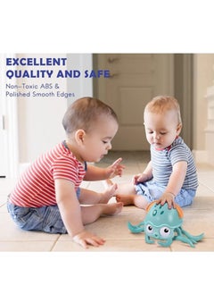 TFIXOL Baby Crawling Toy Musical Octopus Toy, Toddler Interactive Crawling Octopus Toy with Music, LED Light Up and Automatically Avoid Obstacle, Moving Toy for Toddler Babies Boys Girls  - Image 2