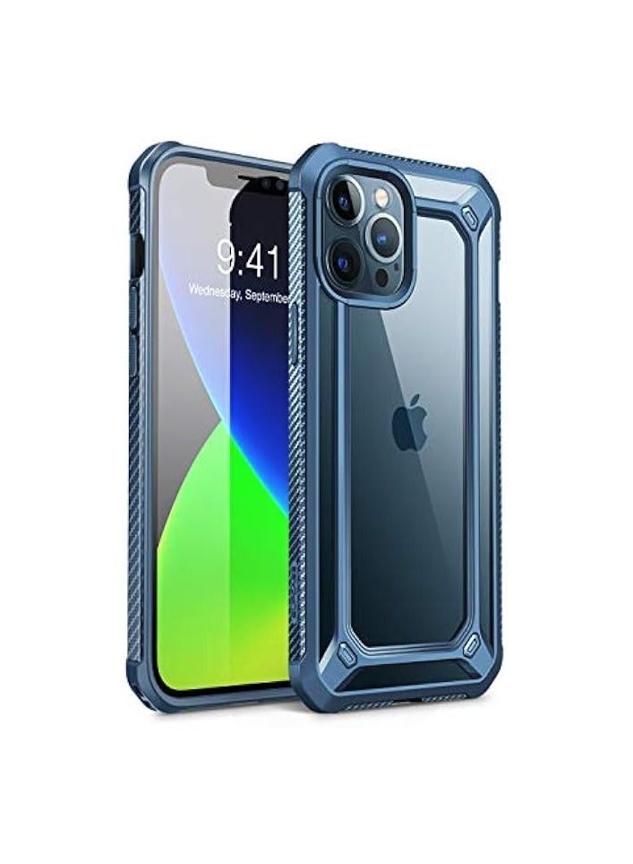 SUPCASE [Unicorn Beetle EXO Series] Case Designed For iPhone 12 Pro Max 6.7" (2020 Release), Premium Hybrid Protective Clear Bumper Case - Aqua - Image 1