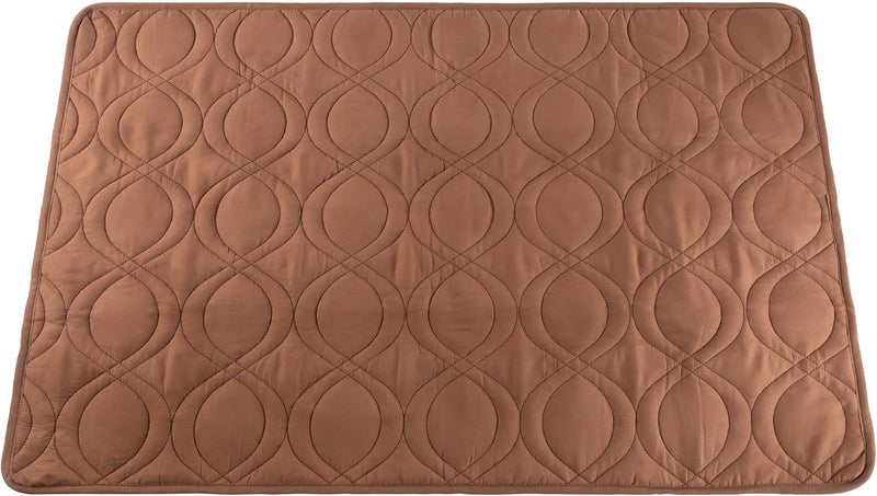 PETMAKER Waterproof Pet Mat - 36x28 Partial Couch Covers for Dogs, Cats, or Kids - Quilted Non-Slip Furniture Protector Pad (Brown) - Image 1