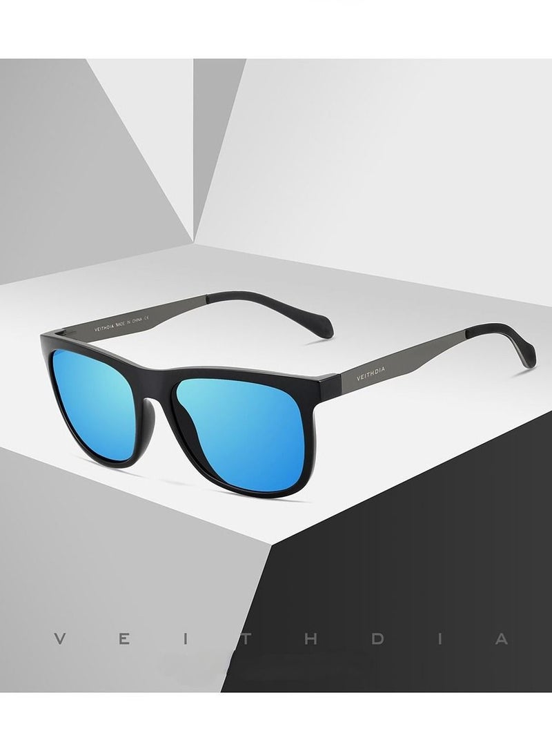 Veithdia Stainless Steel Square Polarized UV Resistant Sunglasses - Image 2