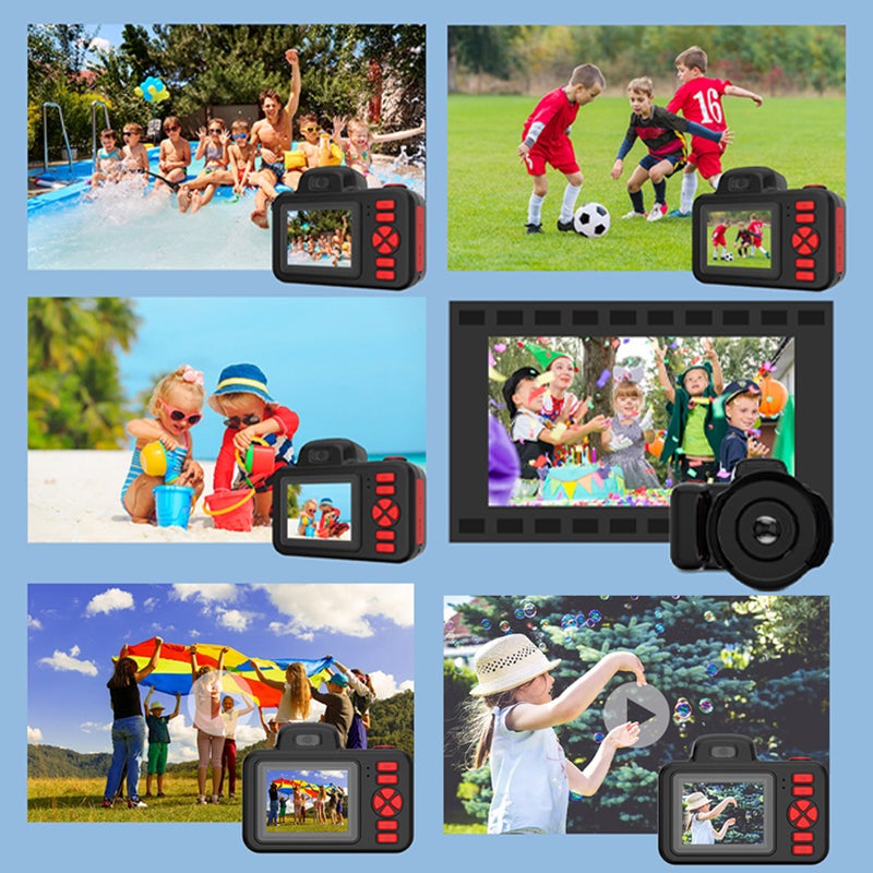 Digital Cameras for Photography 2'' Display 28MP Video Camera for Vlogging with Flash, 360 Degree Rotatable Lens,Support 9 Language,MP3 Player,Built-in 3 Puzzle Games,Multifunctional Point and Shoot - Image 2