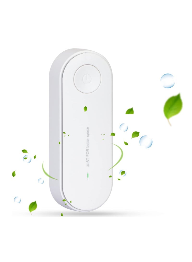 Captaintech Plug-in Negative Ion Air Purifier, Mini Portable Negative Ion Generator for Home, Bedrooms, Toilets, Living Room, Bathrooms, Closets, Pet Room White - Image 1