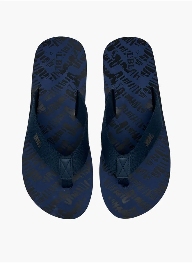 LBL by Shoexpress Men's Printed Thong Slippers