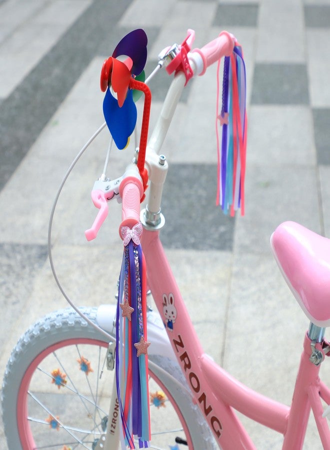 Vortika 1 Pair Bike Streamers, Kid's Bike Tassels, Bicycle Handlebar Streamers Colorful Ribbons, Bike Accessories for Girls Boys (Purple) - Image 4