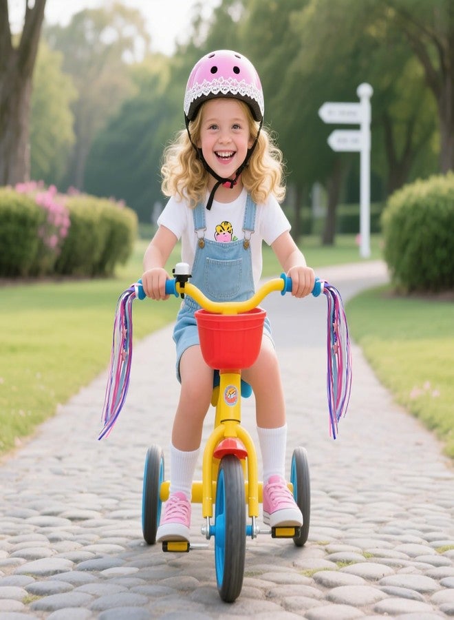 Vortika 1 Pair Bike Streamers, Kid's Bike Tassels, Bicycle Handlebar Streamers Colorful Ribbons, Bike Accessories for Girls Boys (Purple) - Image 5