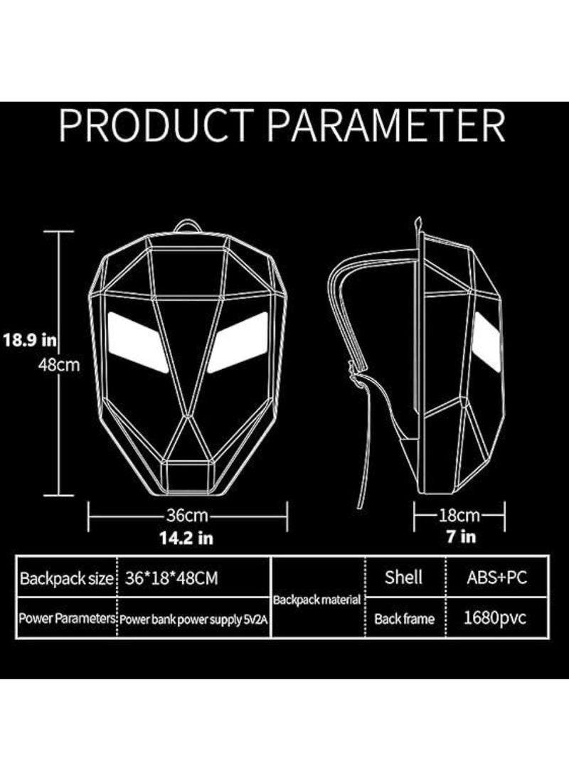 ELTRAZONE Smart LED Backpack School Backpack for Kids – Cool Laptop Backpack with Interactive LED Light Display – Perfect Boys Christmas Gift, Stylish, Durable, and Spacious School Bag for Boys & Girls - Image 4