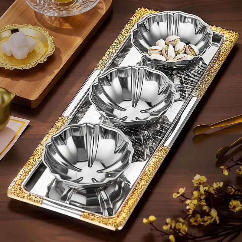 1 Pcs Stainless Steel Dessert Cup Cute Bowl Candlestick Serving Tray For Home Hotel Restaurant Party - Image 4
