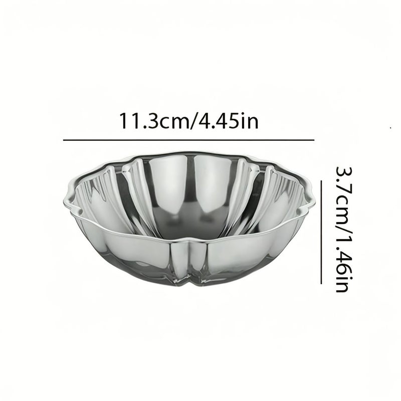 1 Pcs Stainless Steel Dessert Cup Cute Bowl Candlestick Serving Tray For Home Hotel Restaurant Party - Image 3
