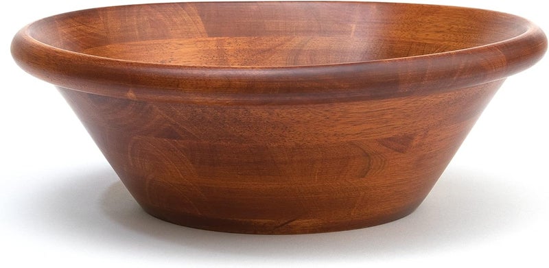 Lipper International وعاء دائري بحافة ليفر إنترناشيونال بتشطيب الكرز للسلطات أو الفواكه 12 بوصة قطر × 4 بوصة ارتفاع وعاء واحد - Image 1