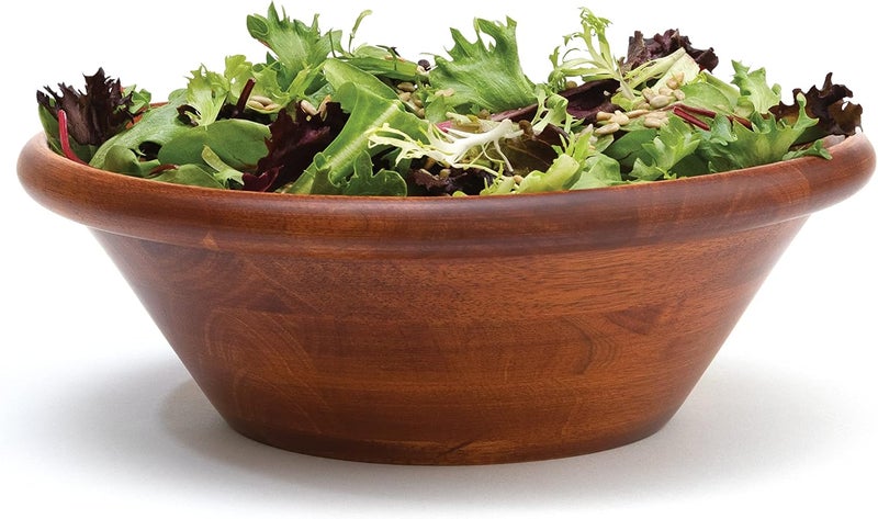 Lipper International وعاء دائري بحافة ليفر إنترناشيونال بتشطيب الكرز للسلطات أو الفواكه 12 بوصة قطر × 4 بوصة ارتفاع وعاء واحد - Image 3