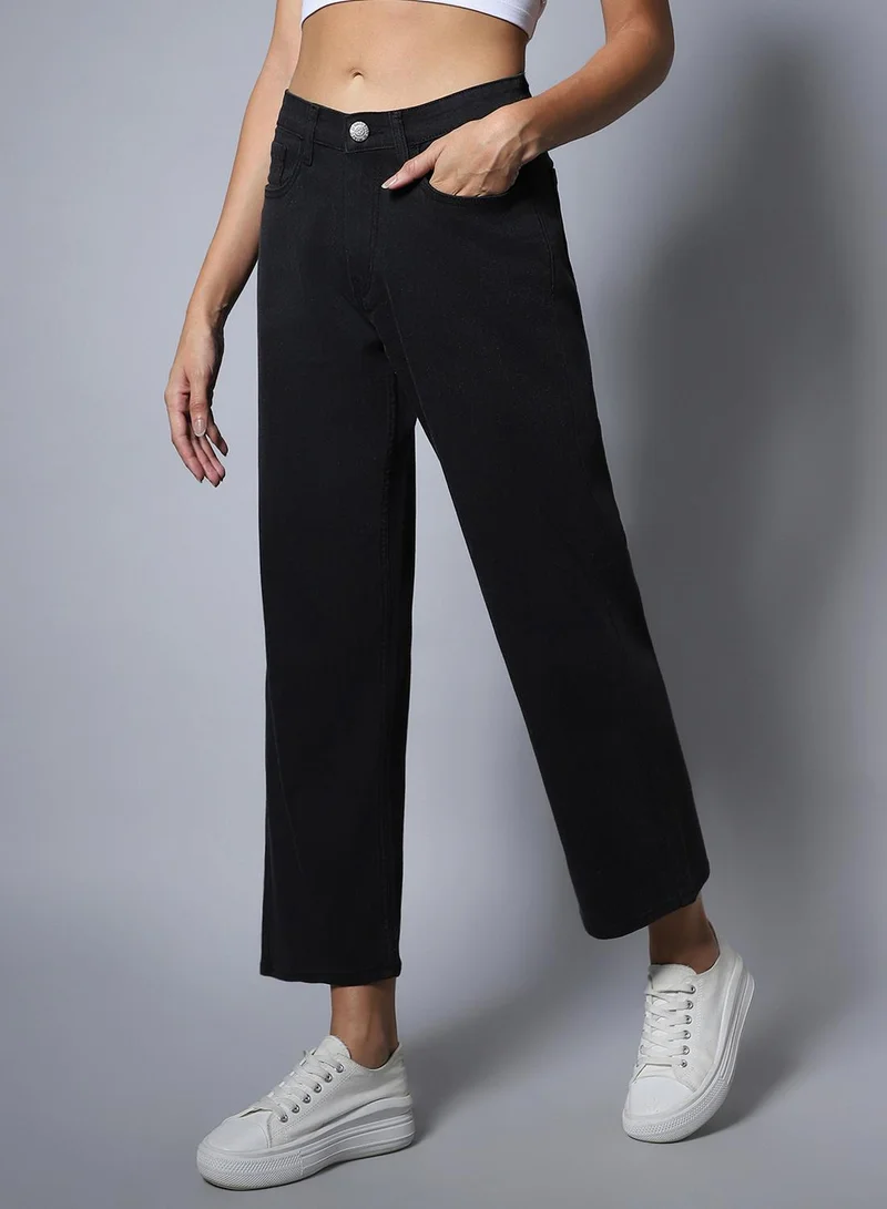 HIGH STAR Black Jeans for Women