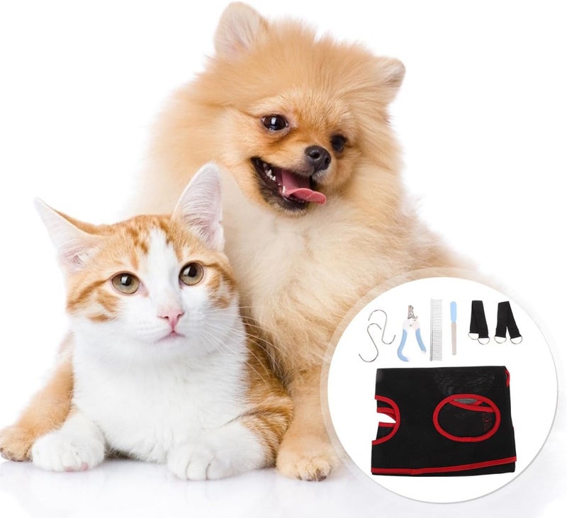 1set Miniature Cat Dog Grooming Hammock Nail Trimming Sling for Cats and Dogs Special Design to Prevent Movement for Home and Pet Shops - Image 4