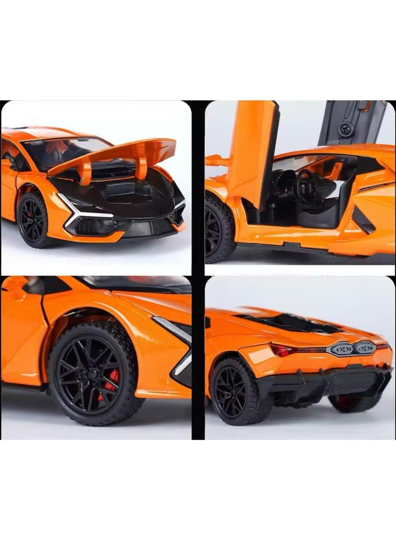 كين سمارت سيارة لامبورغيني ريفويلتو كينسمارت المصبوبة بمقياس 1:38 - آلية سحب للخلف مع أبواب قابلة للفتح - Image 3