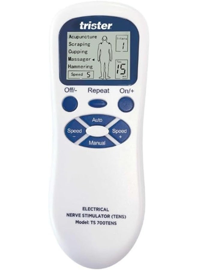 trister Electrical Nerve Stimulator (TENS) | Pain Relief For Sore Muscles & Joints | 5 Stimulation Modes, 9 Intensity Levels, Easy-to-Use, (TS‑700TENS) - Image 2