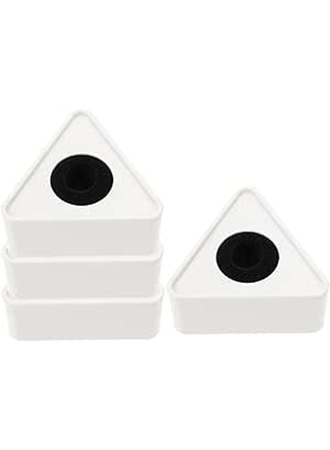 4 Pack Triangular Microphone Flags for Interviews Conferences Easy to Carry Secure Fit - Image 1