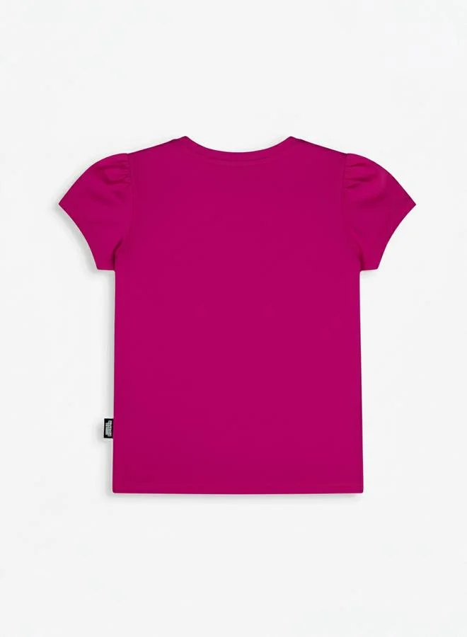 Looney Tunes Graphic Print Round Neck Fashion T-shirt