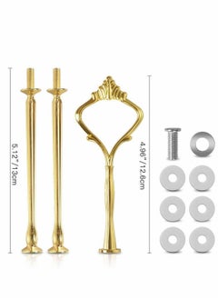 Y&D 3 Tier Round Cake Stand Party Food Server Display Set Dessert Slate Serving White Porcelain with New Fittings (3 Stand)  - Image 4