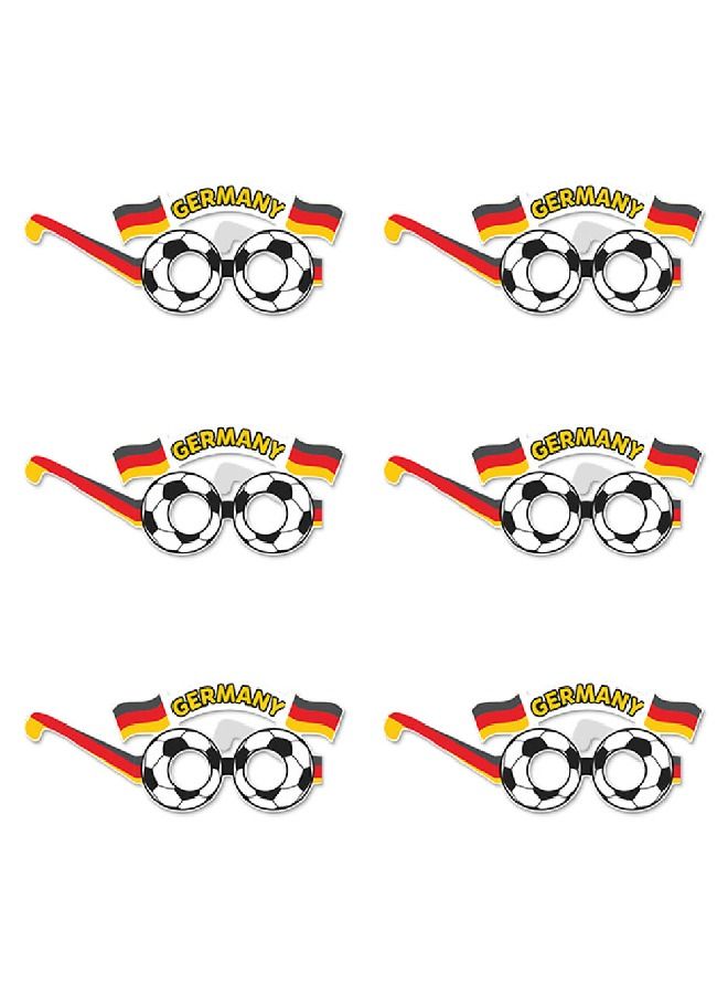 ThePartyPopper Germany Soccer World Cup Paper Eyeglasses - Image 1