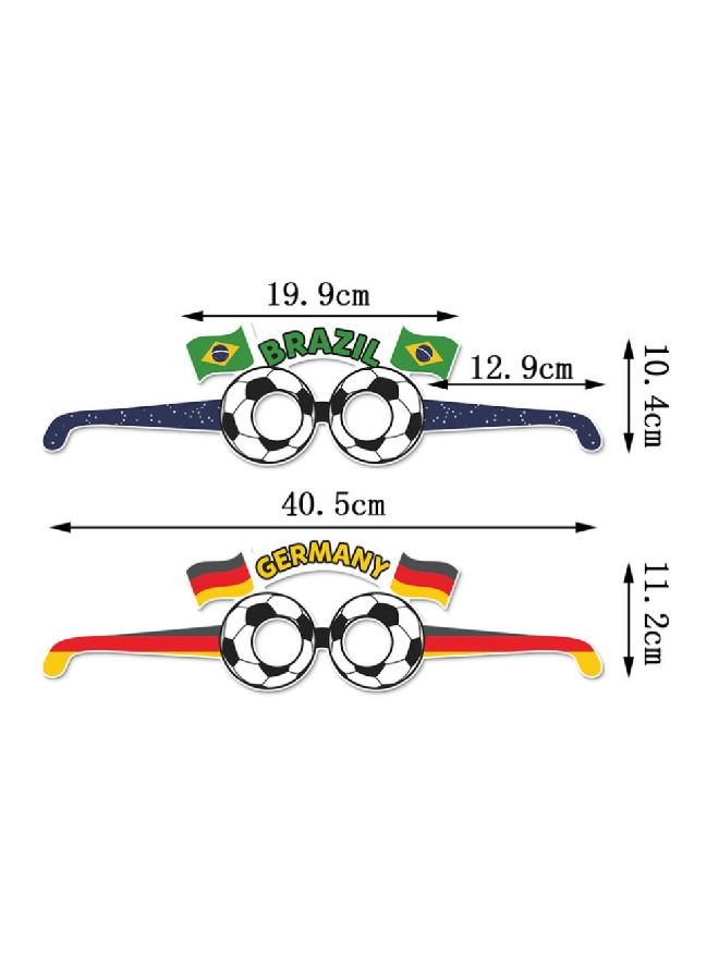 ThePartyPopper Germany Soccer World Cup Paper Eyeglasses - Image 2