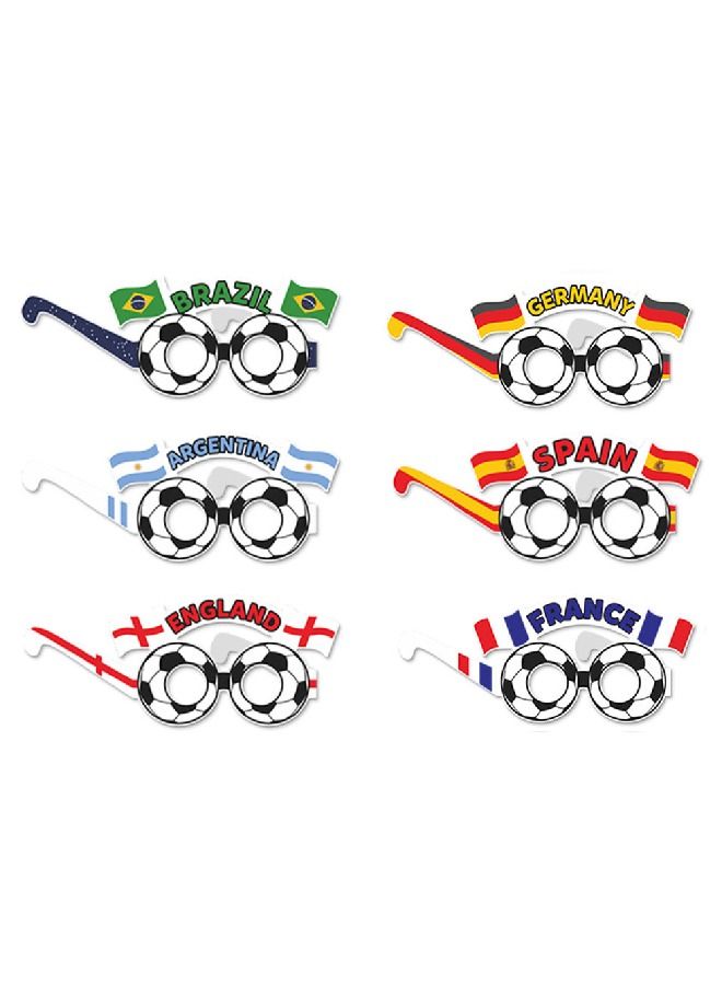 ThePartyPopper Germany Soccer World Cup Paper Eyeglasses - Image 3