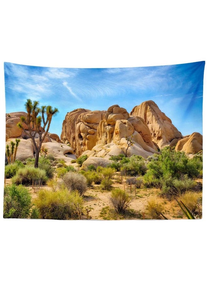 BELECO 5X3Ft Fabric Desert Backdrop Joshua Tree National Park Photography Backdrop Odd Trees Rocky Mountains Natural Scenery Holiday Background Hiking Camping Pictures Home Decor Photo Studio Props - Image 4