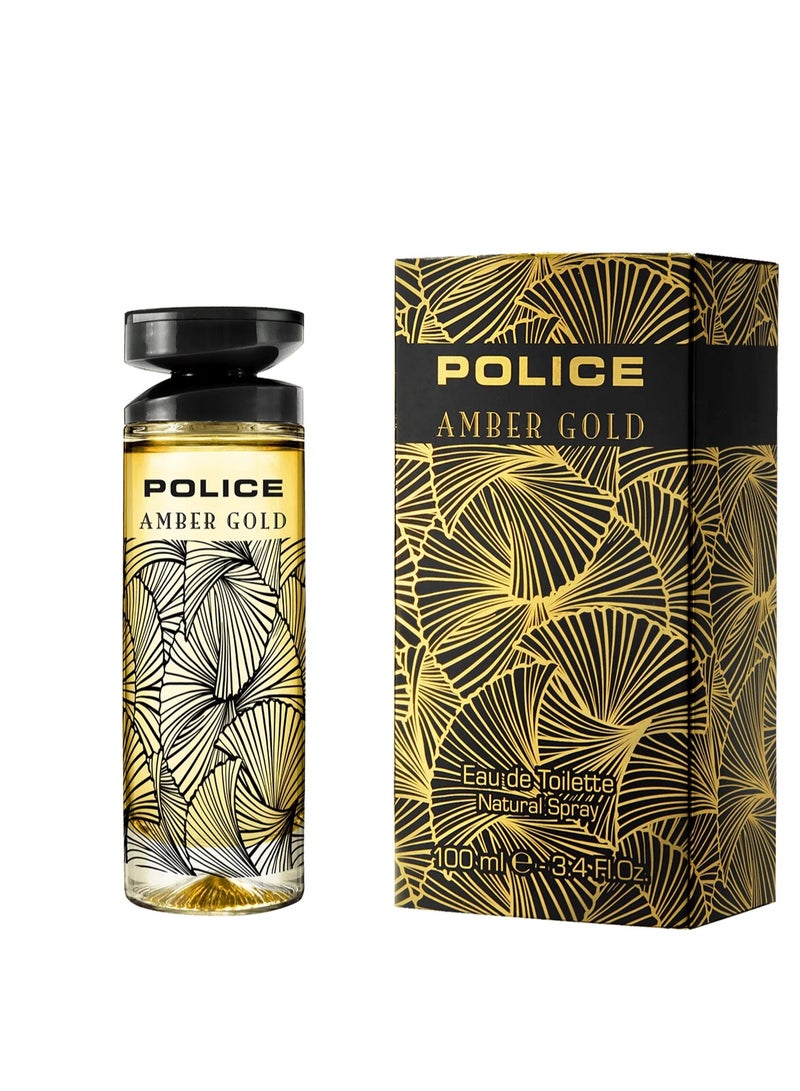 POLICE Amber Gold Eau De Toilette For Women - 100 ML - Image 1
