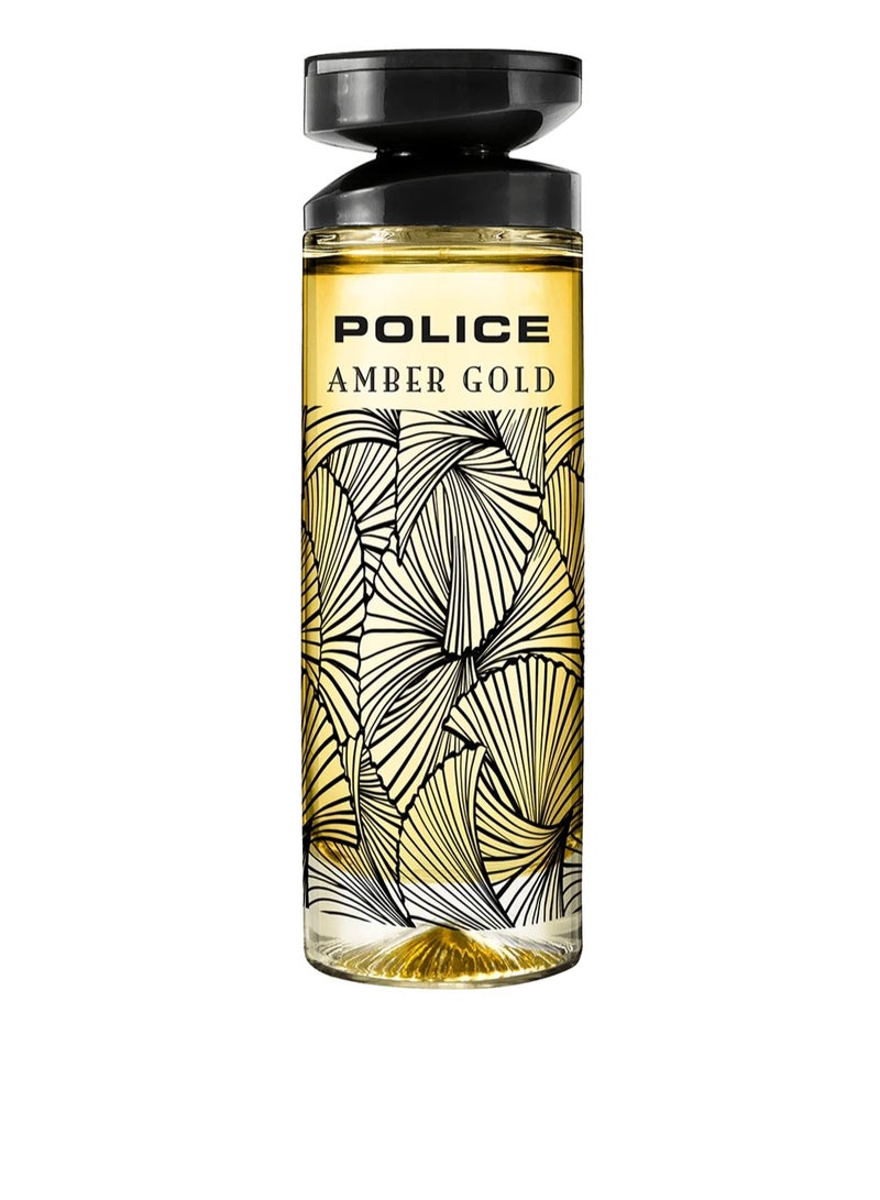 POLICE Amber Gold Eau De Toilette For Women - 100 ML - Image 2