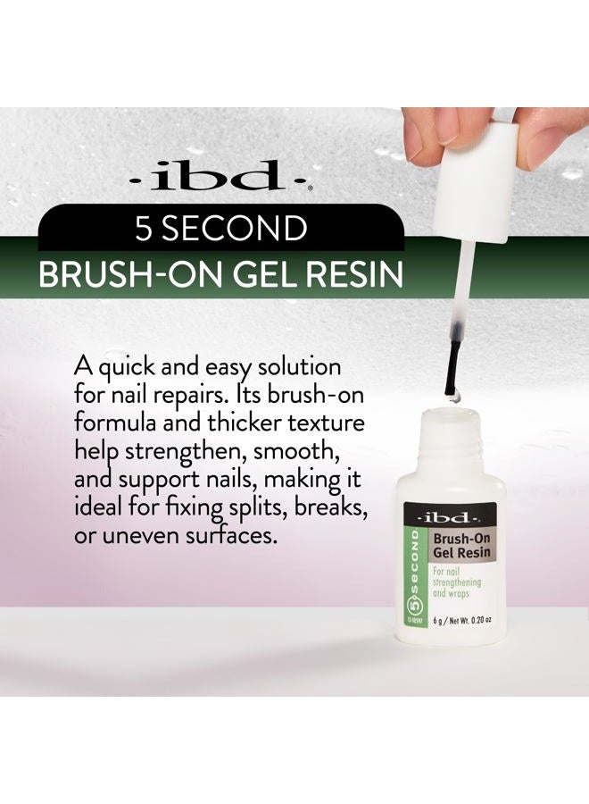Ibd 5 Second Brush-On Gel Resin for Strengthening Natural Nails, Prevents ing and Splitting Nails 6 g, 3 Count - Image 3