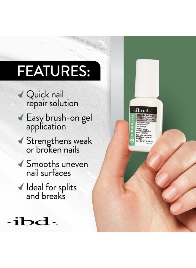 Ibd 5 Second Brush-On Gel Resin for Strengthening Natural Nails, Prevents ing and Splitting Nails 6 g, 3 Count - Image 4