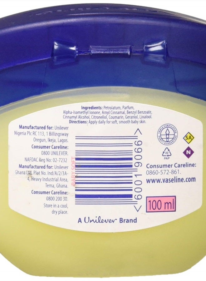 Vaseline جيل بترولي لطيف واقي للأطفال 3.4 أونصة / 100 مل (عبوة من 4) - Image 2