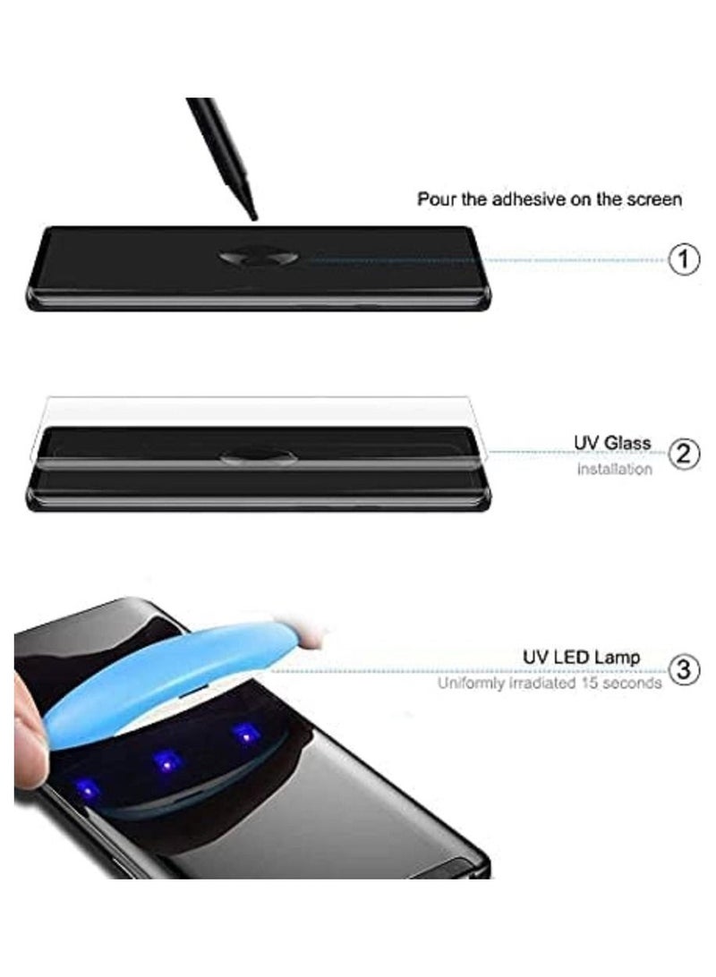 Curved Glass Screen Protector Full Glue UV Light for Honor 50 5G / Huawei Nova 9 Nano Optics - Clear  - Image 2