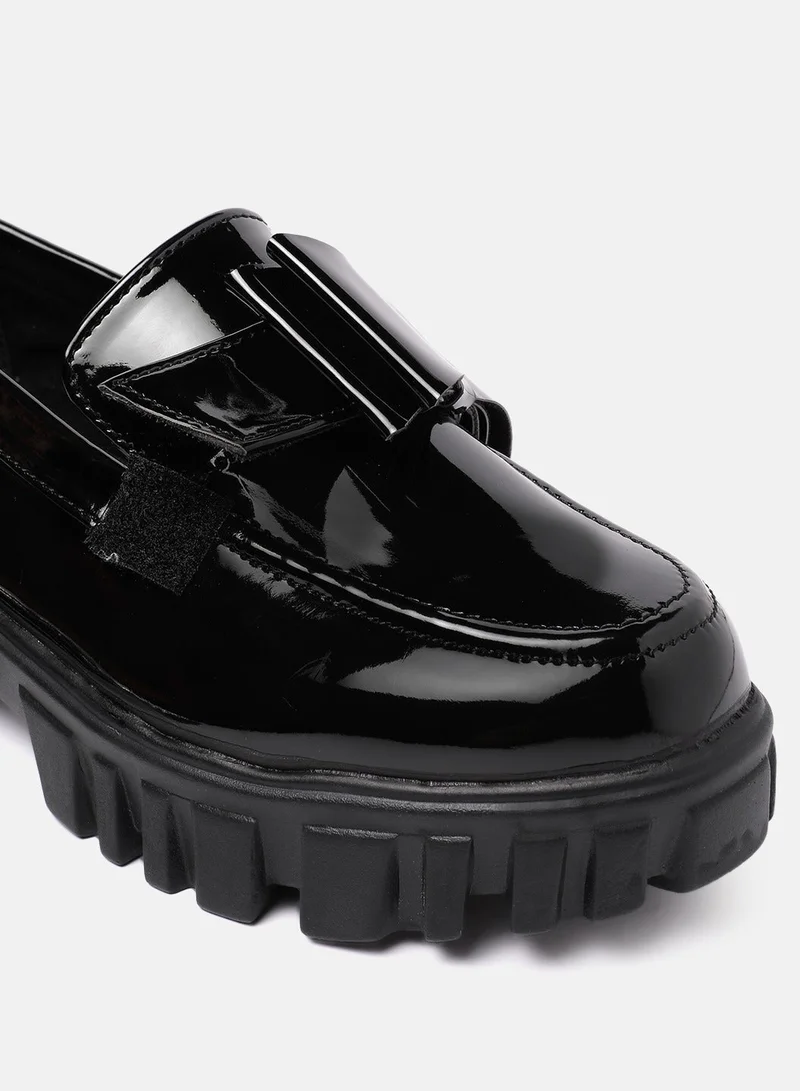 ZORIWORLD Back STARK Black 3 in 1 Handcrafted Women Loafers Versatile Vegan Patent with Cushioned, Cruelty Free for Women | Best Price UAE