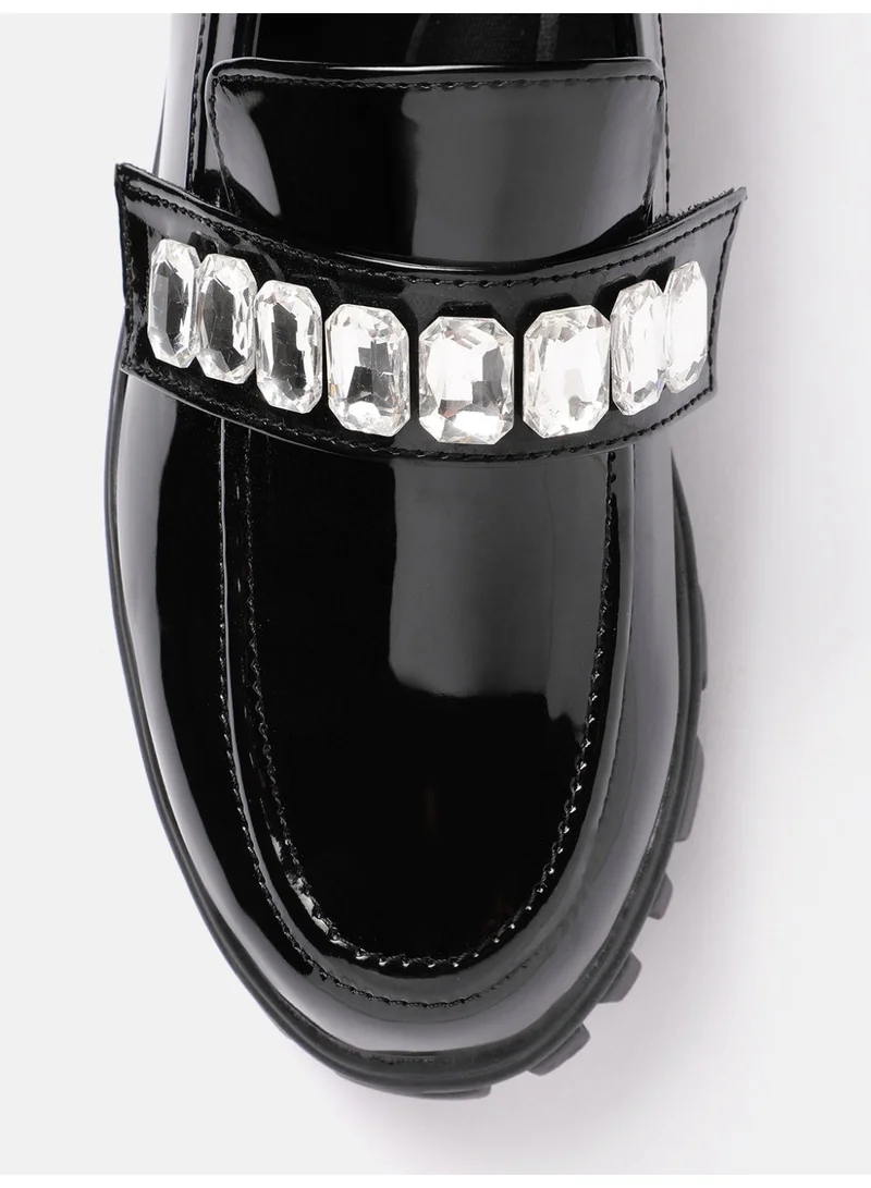 ZORIWORLD Back STARK Black 3 in 1 Handcrafted Women Loafers Versatile Vegan Patent with Cushioned, Cruelty Free for Women | Best Price UAE