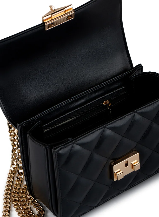Vincci Women Quilted Shoulder Bag With Chain Strap