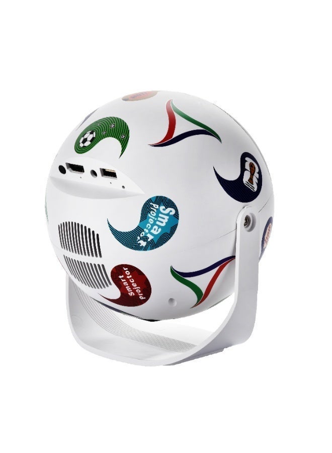 syta World Cup Themed Football LCD Projector, 200ANSI Brightness 3-Glass Lens, 4K Decoding & Wireless Screen Casting, Portable Android Projector for Home Movies Gaming, Outdoor Team Building Camping, Football Match Watching & Office Meeting - Image 2