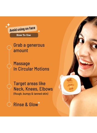 Exfoliating Body Scrub For Removing Tan & Dead Skin Cells | Rough & Bumpy Skin, Tanned & Pigmented Skin | For Smooth, Soft & Bright Skin | Natural AHAs | Coffee | For Men & Women | 75 - view 5