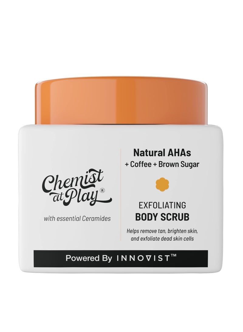 كيميست_أت_بلاي مقشر للجسم لإزالة السمرة وخلايا الجلد الميتة | للبشرة الخشنة والمتشققة، للبشرة السمراء والمتصبغة | لبشرة ناعمة ولينة ومشرقة | أحماض ألفا هيدروكسي طبيعية | قهوة | للرجال والنساء | 75 - Image 1