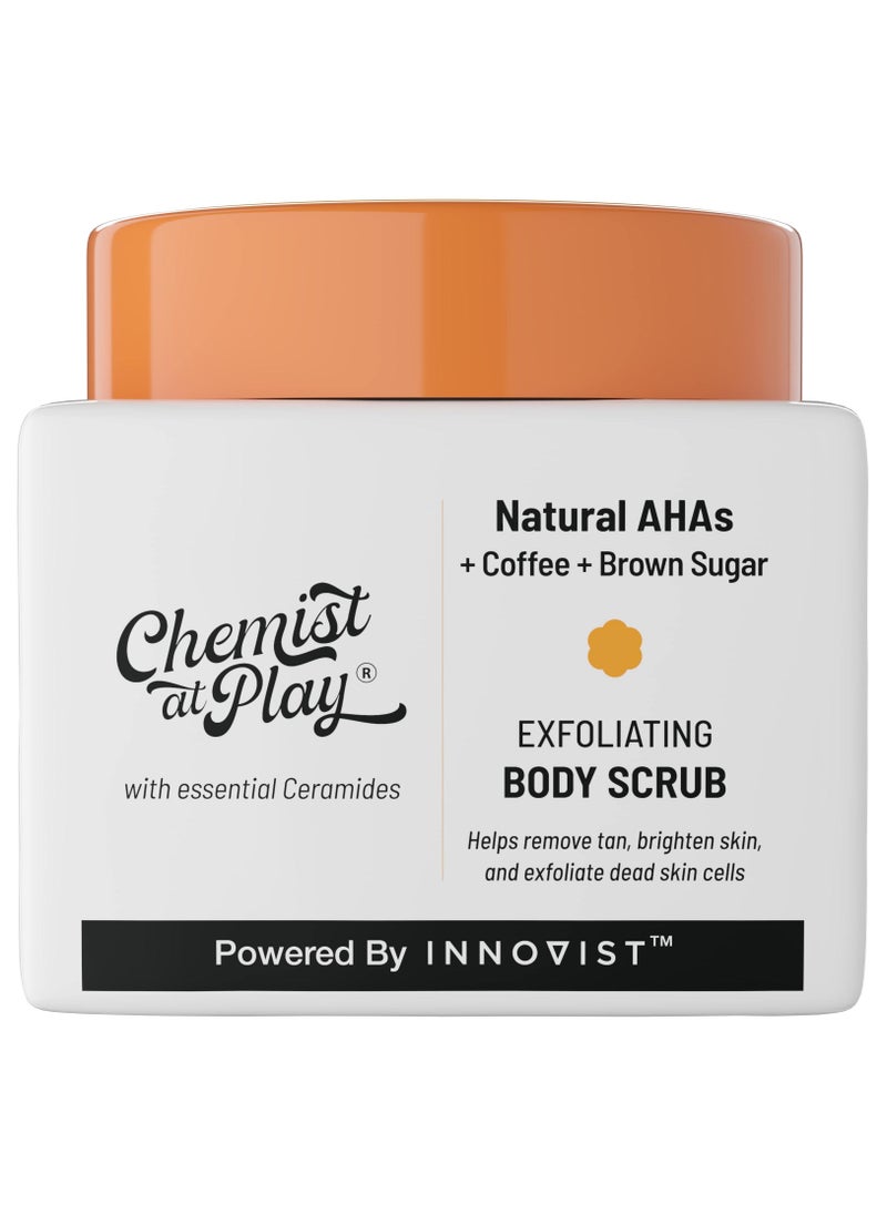 كيميست_أت_بلاي مقشر للجسم لإزالة السمرة وخلايا الجلد الميتة | للبشرة الخشنة والمتشققة، للبشرة السمراء والمتصبغة | لبشرة ناعمة ولينة ومشرقة | أحماض ألفا هيدروكسي طبيعية | قهوة | للرجال والنساء | 75 - Image 1