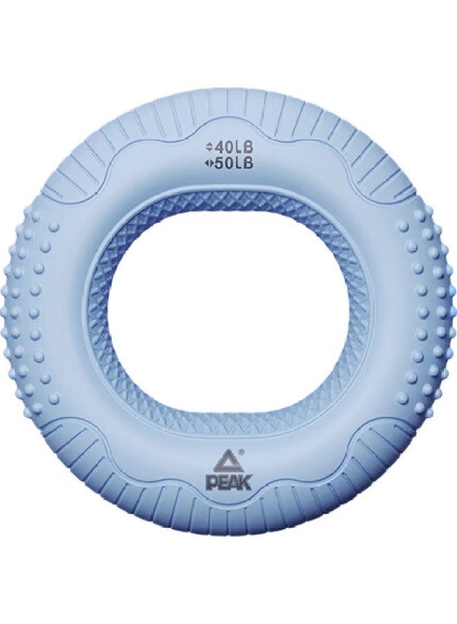 PEAK Silicone Hand Grip Strengthener Finger Rehabilitation Training Hand Strength Fitness Forearm Exercise For Men And Women, Portable, Blue - Image 2